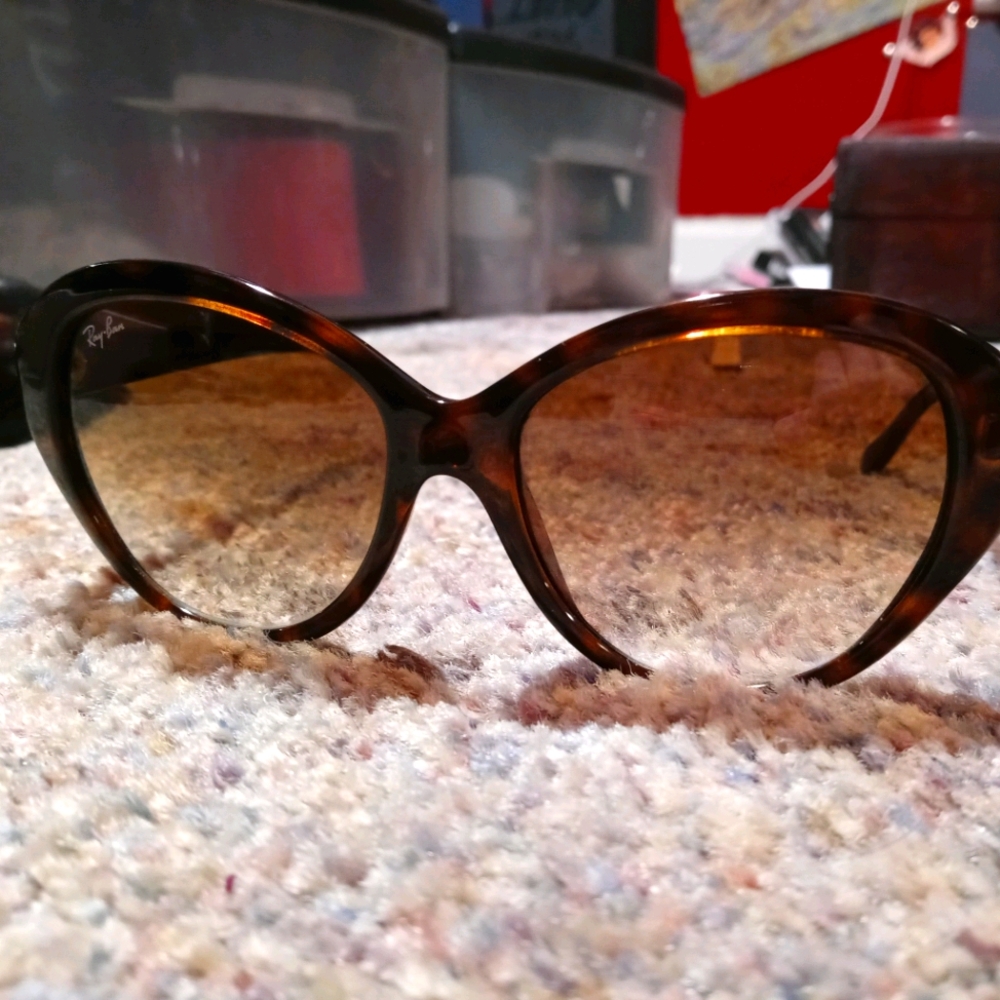 *NEW WITH ORIGINAL CASE* Ray-Ban RB4203 Rounded Cat Eye Y2K 2000s Sunglasses